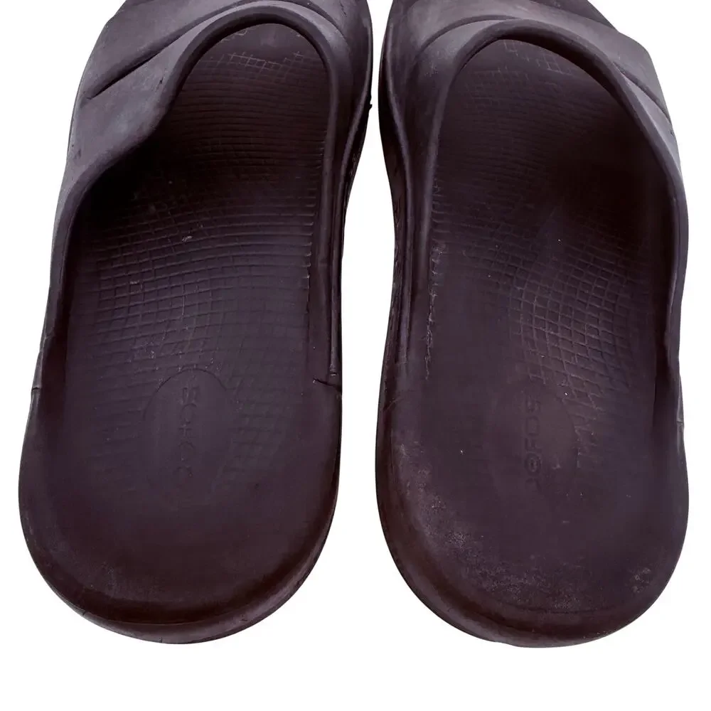 OOFOS Men's OOahh Recovery Black Slides Sandals Size 13